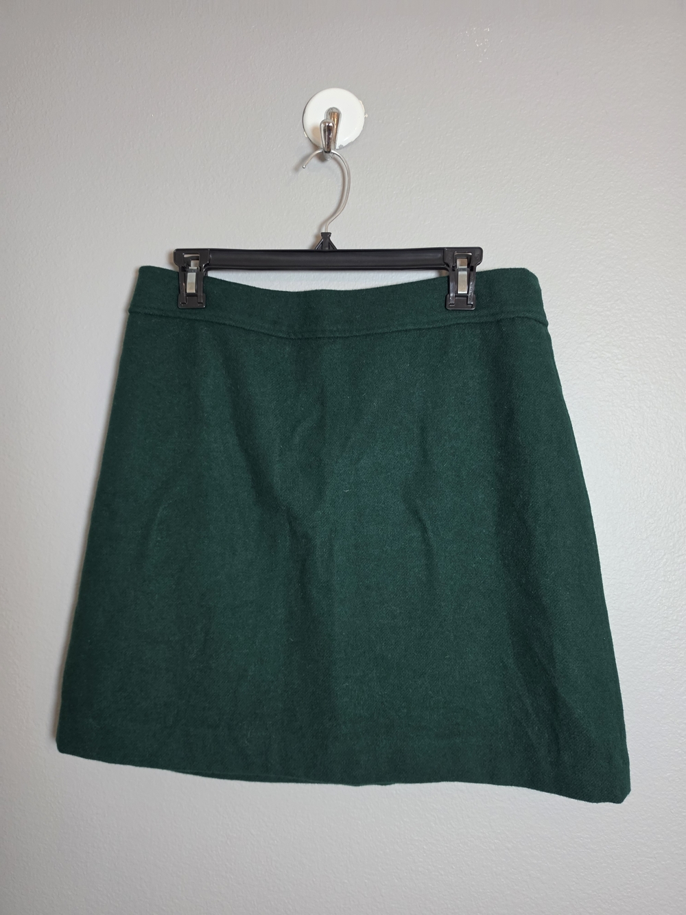 J. Crew Factory Wool-blend A-line Skirt Lined Size 12 Green